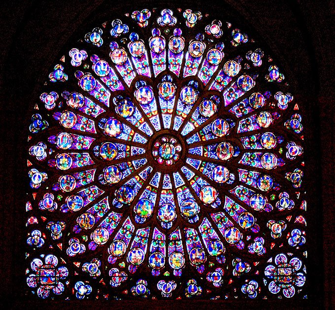 Vitrail Sud Notre-Dame