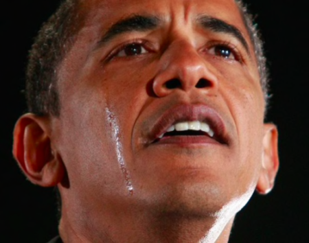obama crying
