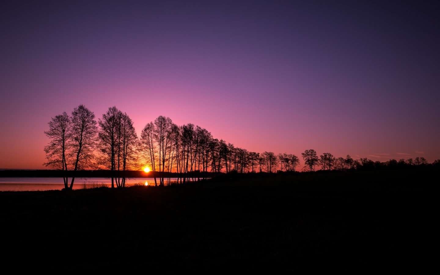 Campagne Coucher Soleill