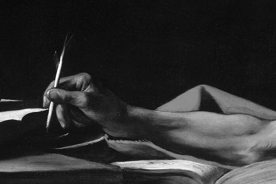 Saint_Jerome_Writing-Caravaggio